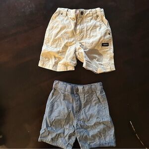 Nautica and IZOD Kids' Tan and Blue Shorts, Size 12 Months